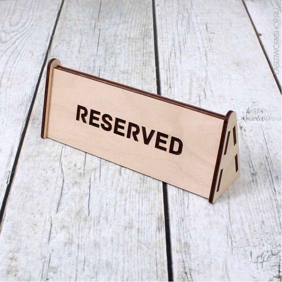 Señalizador de mesa