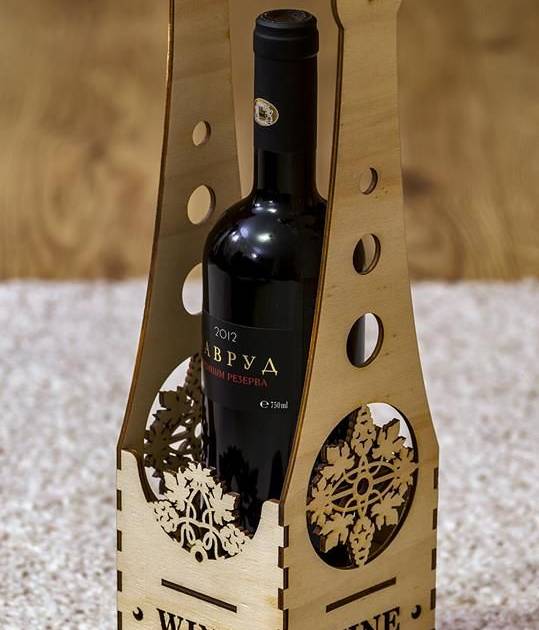 Portavinos artesanal