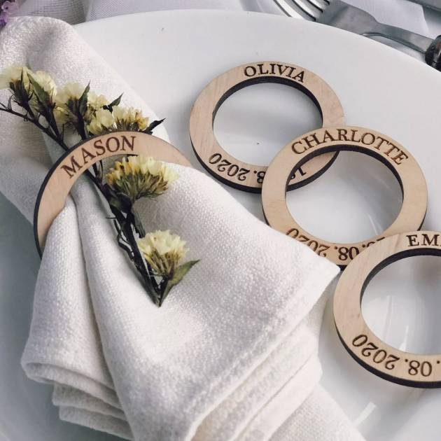 Servilleteros de Madera Personalizados
