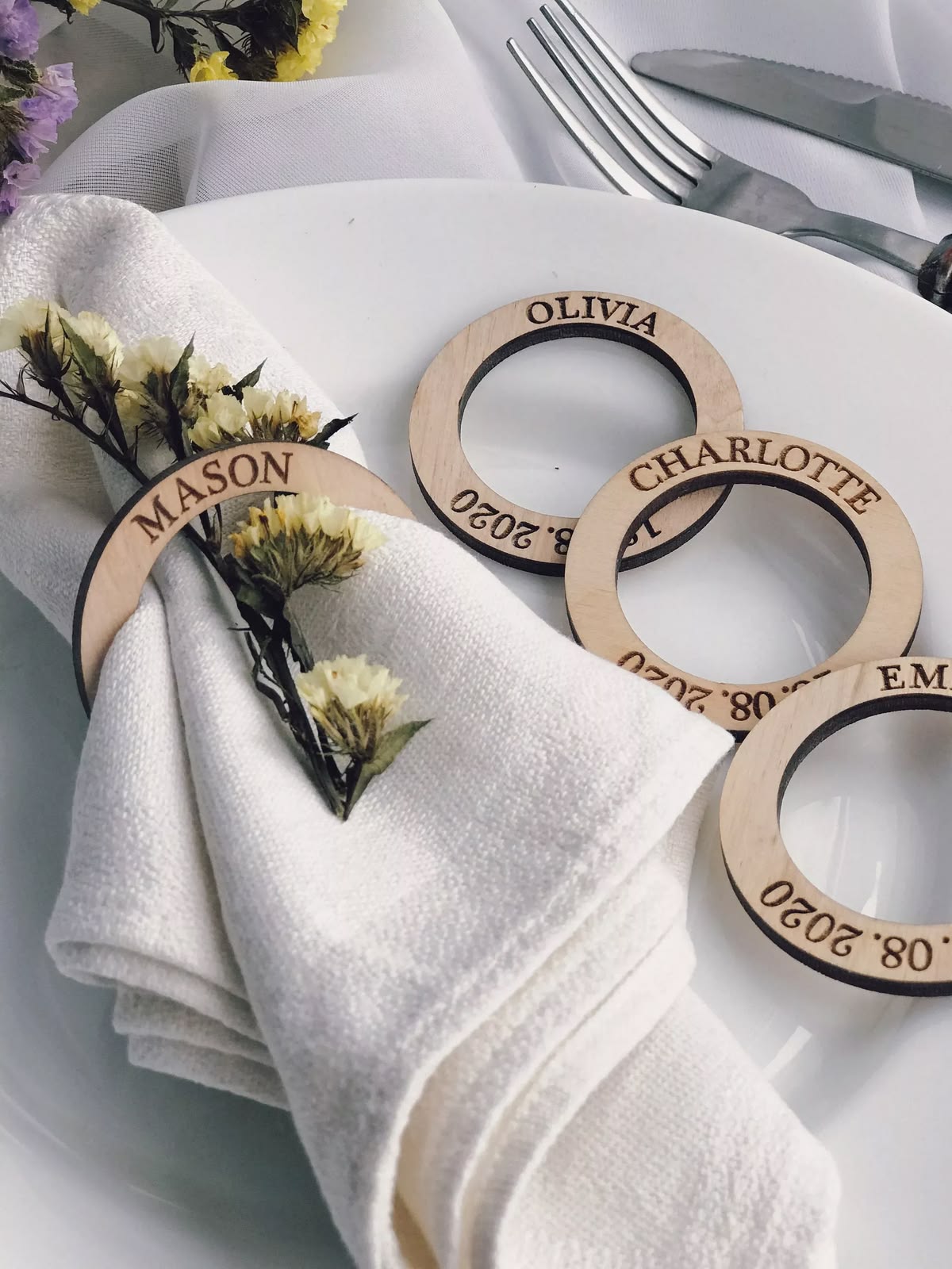 Servilleteros de Madera Personalizados