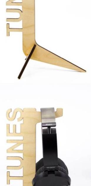 Soporte de Madera para Auriculares